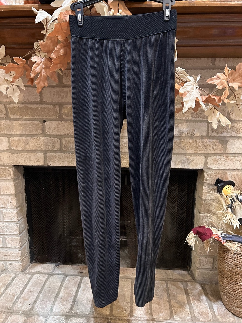 Ribbed Leggings in Charcoal EUC